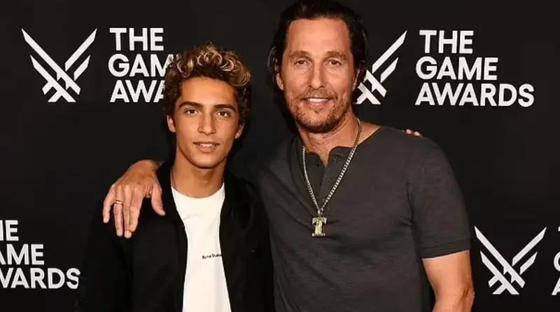 Levi Alves McConaughey with father