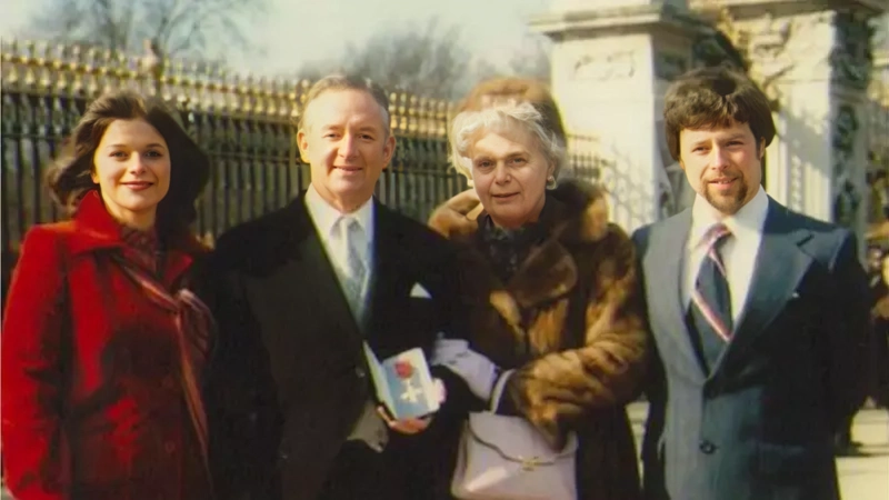 Joan Catherine Anderson Danbury with her husband