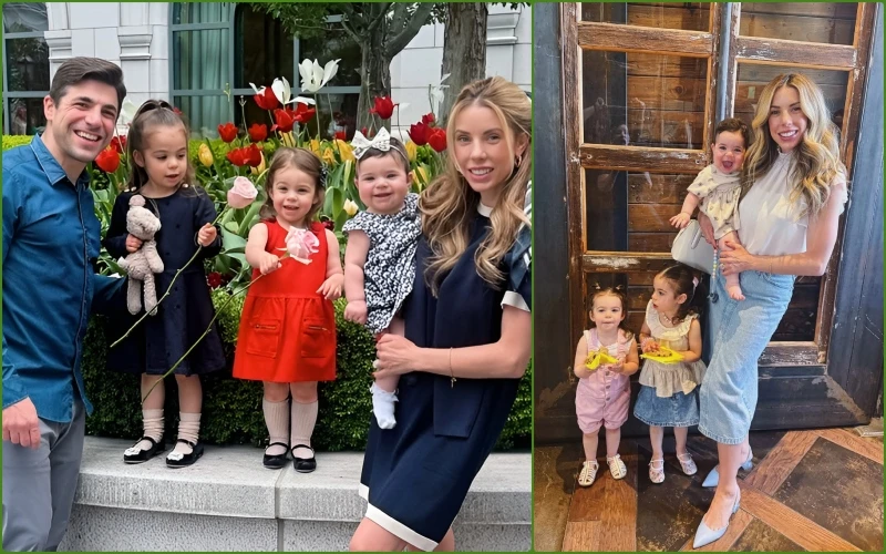 Shaylene Benson with husband and children