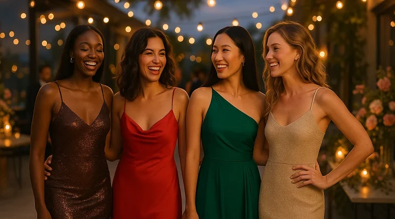 group of women at a party